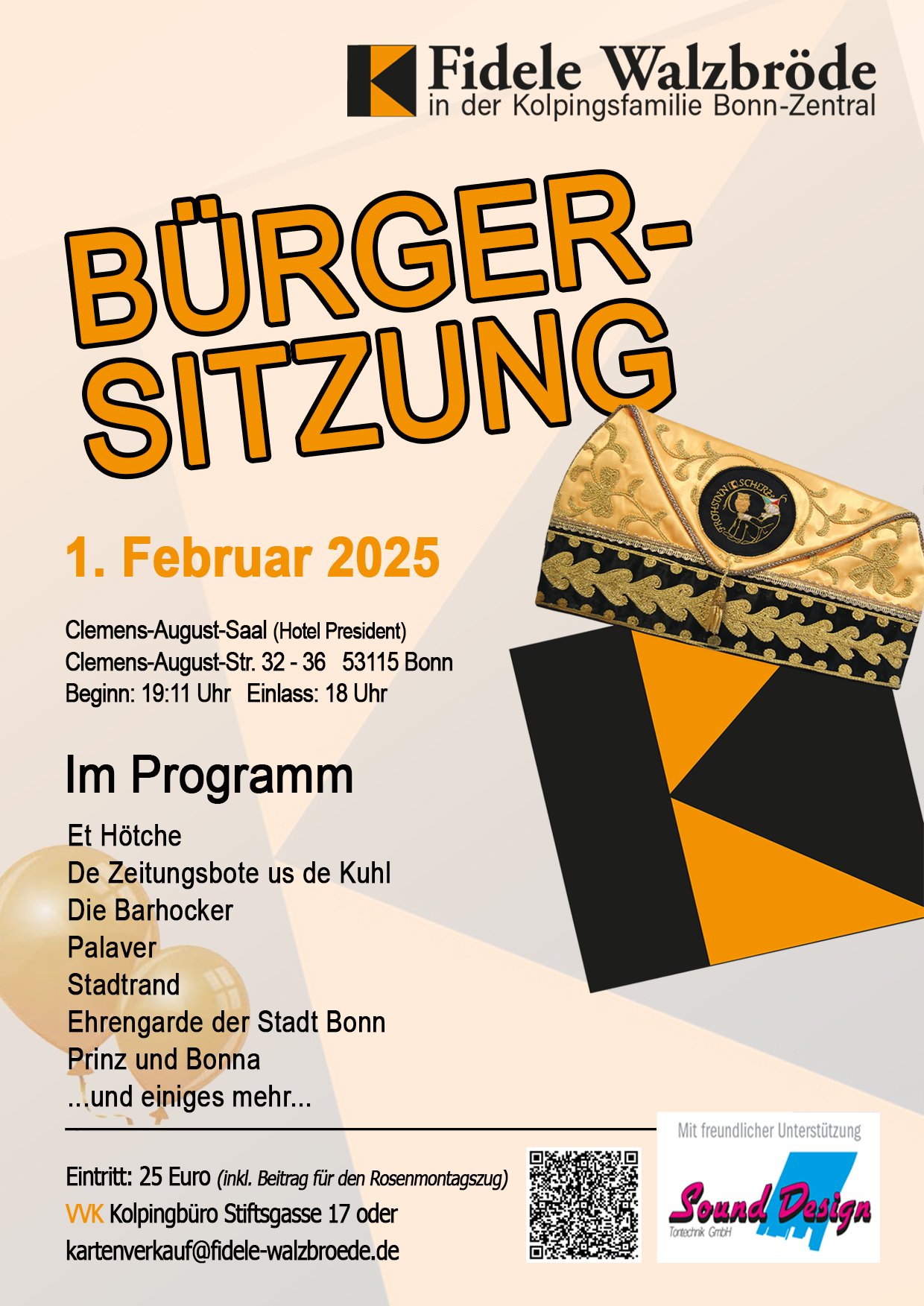 Plakat Burgersitzung 2025